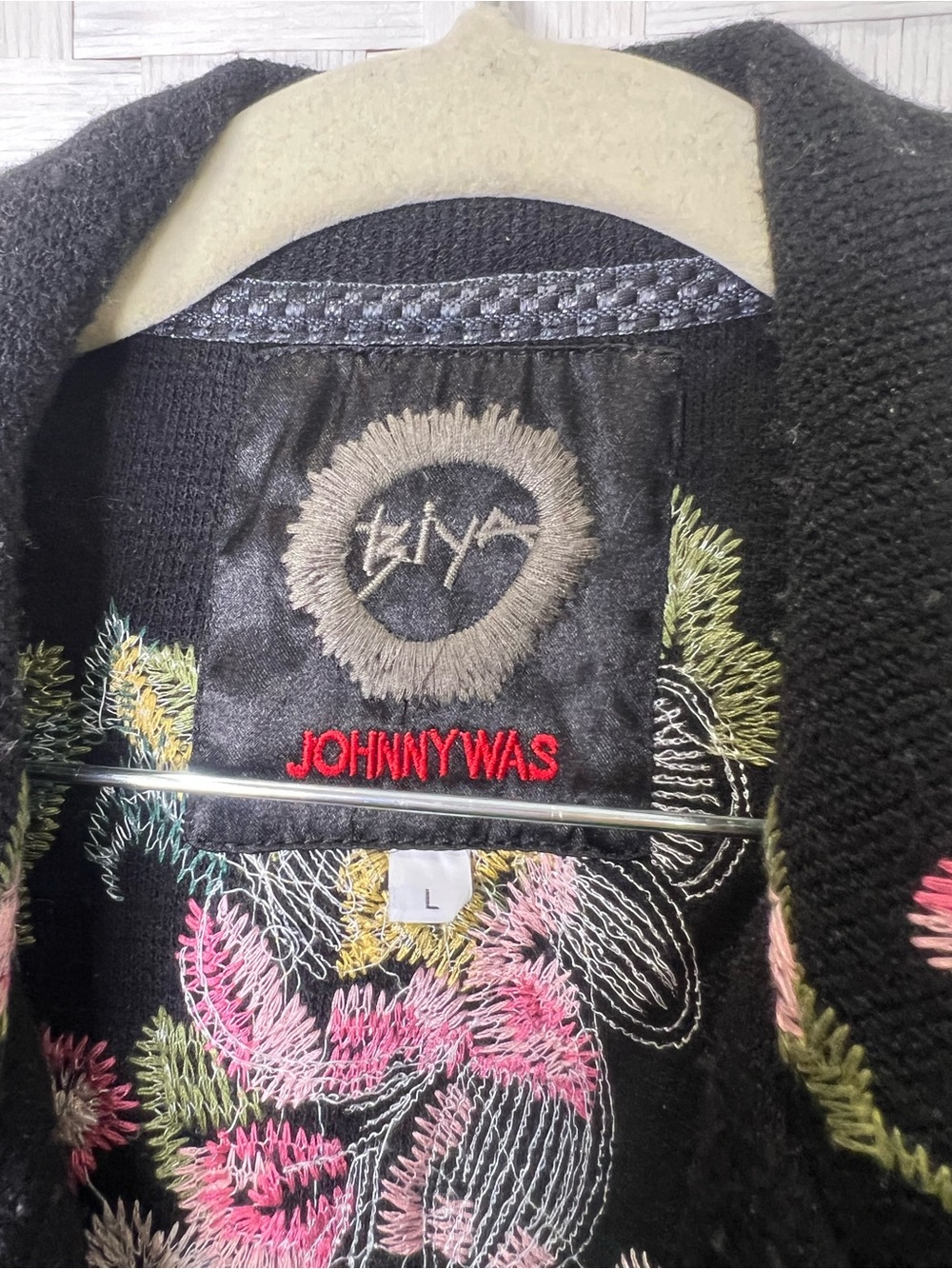 Johnny Was Biya Embroidered Floral Cardigan / Duster – Size Large - Picture 3 of 17